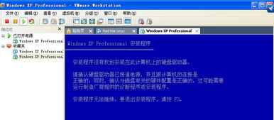 vmware中装配windows xp